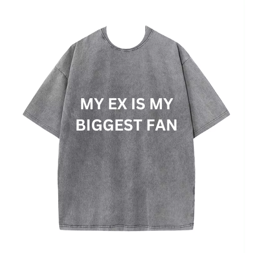 MY EX TEE - GREY WHITE